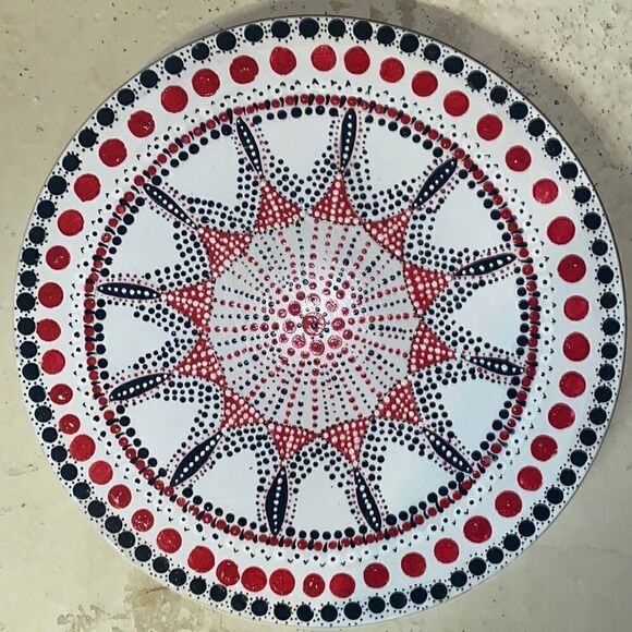 Deb Peters Hand Painted Lazy Susan! - Picture 2 of 6